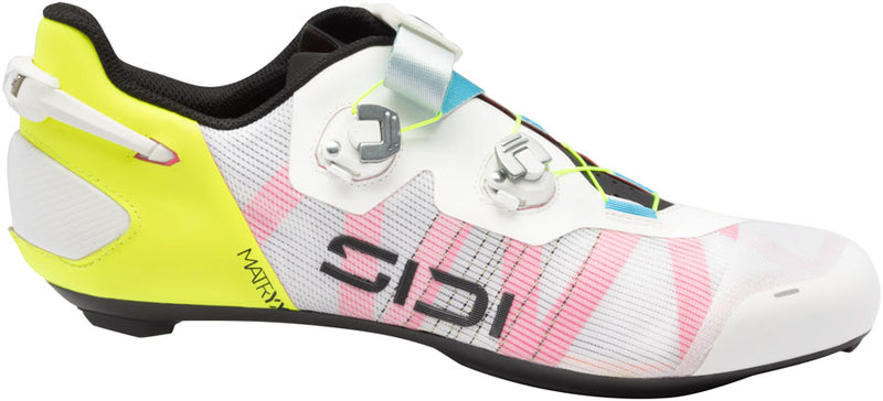 Load image into Gallery viewer, SIDI-Wire-3-Road-Shoes-Mens-White-Yellow-Fluo-White-Yellow-Fluo-Road-Bike-Cycling-Shoes
