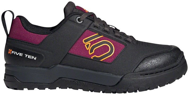 Load image into Gallery viewer, Five Ten Impact Pro Flat Shoes - Women's, Core Black / Signal Orange / Power Berry, 8.5
