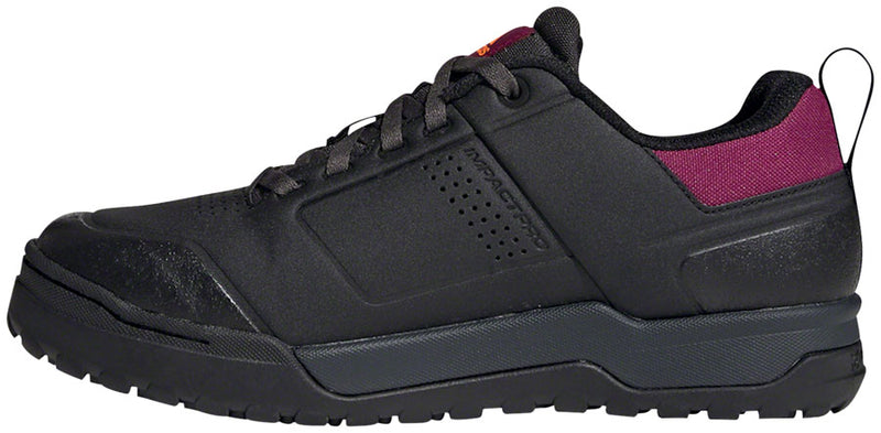 Load image into Gallery viewer, Five Ten Impact Pro Flat Shoes - Women's, Core Black / Signal Orange / Power Berry, 8.5
