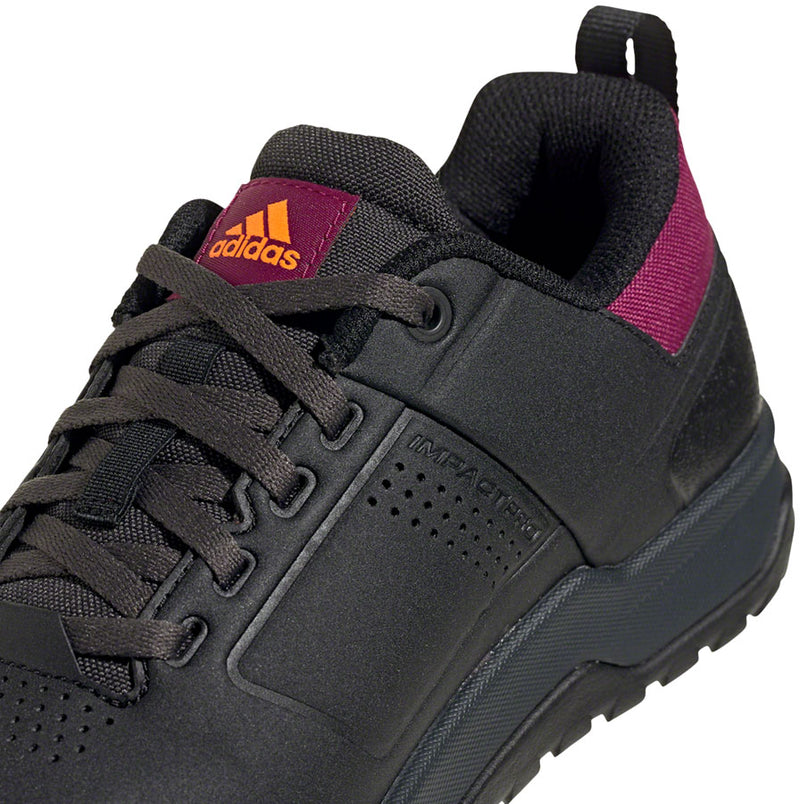 Load image into Gallery viewer, Five Ten Impact Pro Flat Shoes - Women's, Core Black / Signal Orange / Power Berry, 8.5
