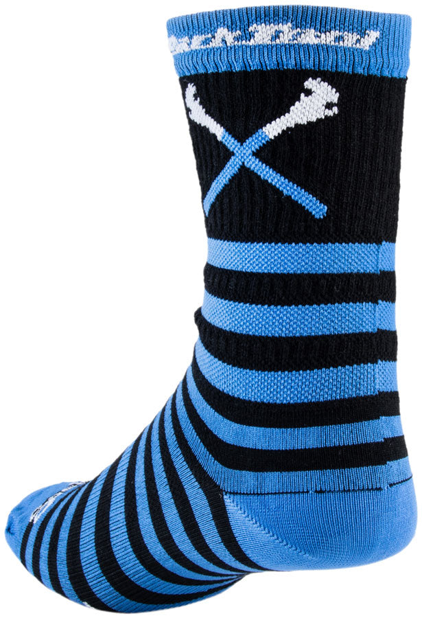 Load image into Gallery viewer, Park Tool SOX-6 Cycling Socks - Black/Blue, Small/Medium
