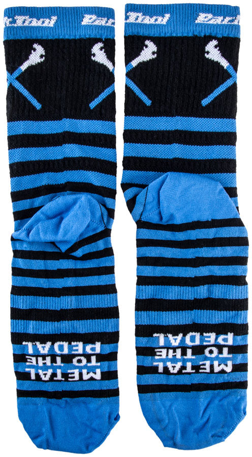 Load image into Gallery viewer, Park Tool SOX-6 Cycling Socks - Black/Blue, Large/X-Large
