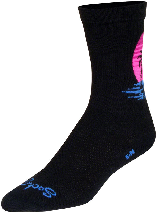 Load image into Gallery viewer, SockGuy Sunset Crew Sock - 6", Large/X-Large Stretch-To-Fit Sizing System
