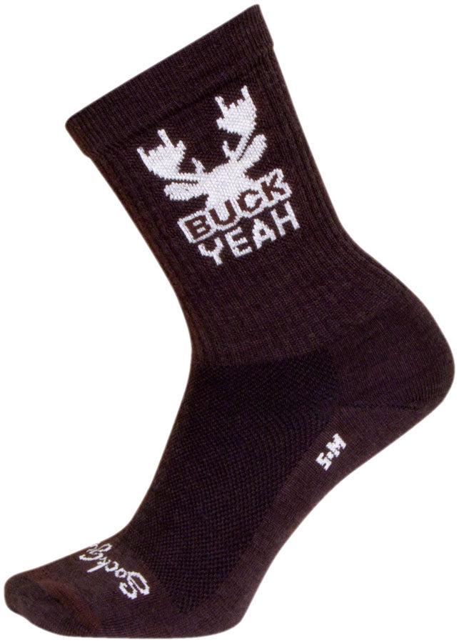 Load image into Gallery viewer, SockGuy Buck Yeah Wool Socks - 6", Small/Medium Shrink-Resistant &amp; Itch-Free
