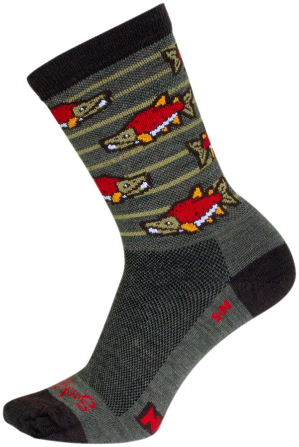 Load image into Gallery viewer, Sockguy Sock Eye 6" Wool Crew L/xl
