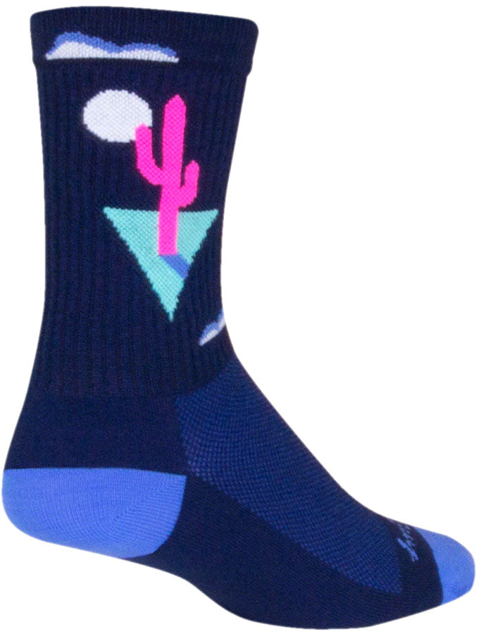 Load image into Gallery viewer, SockGuy Crew Cactal Socks - 6", Blue, Large/X-Large
