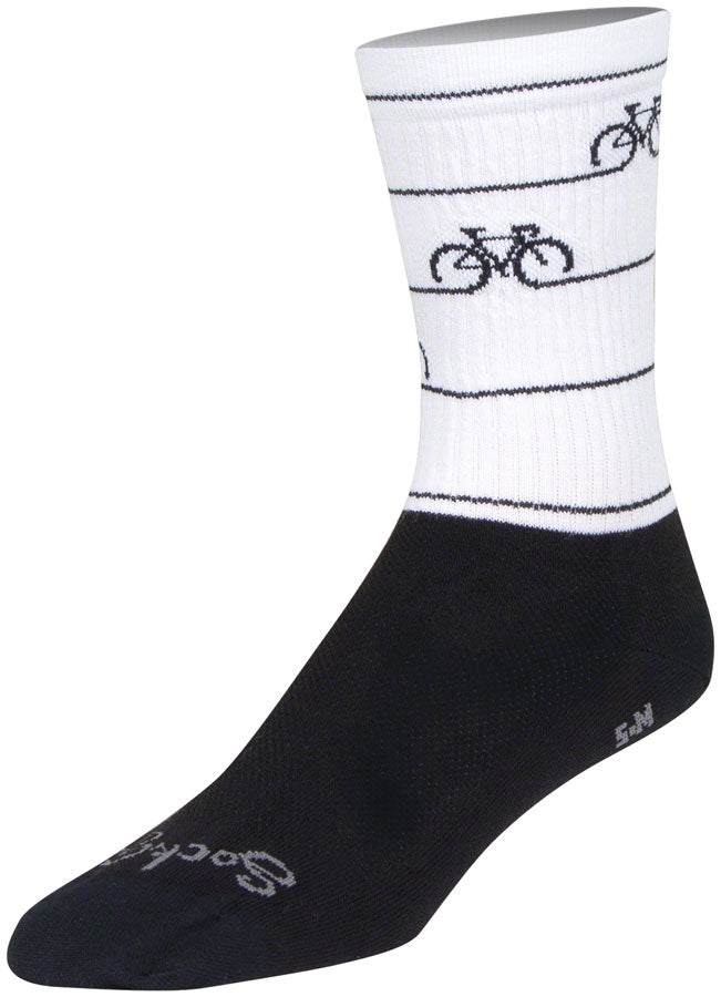Load image into Gallery viewer, SockGuy Crew Cyclepath Socks - 6", Large/X-Large
