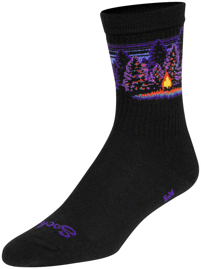 Load image into Gallery viewer, Sockguy Solitude Wool Crew 6" Socks, 5-9, Black
