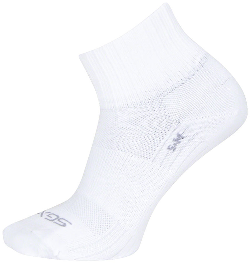 Load image into Gallery viewer, SockGuy SGX White Socks - 2.5", Small/Medium
