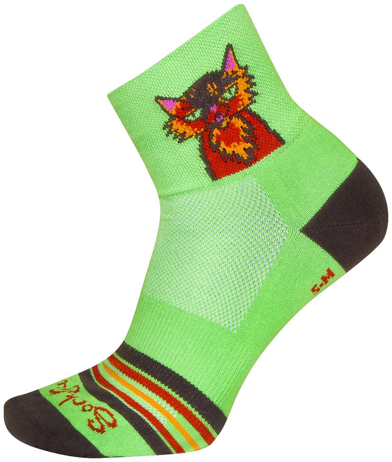 Load image into Gallery viewer, SockGuy Classic Cat Buzz Socks - 3", Small/Medium
