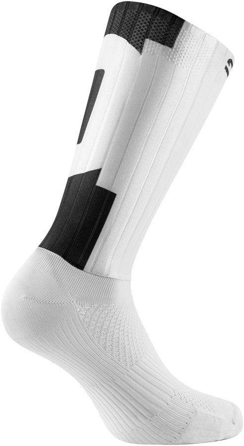 SIDI Teres Socks - White/Black, 20cm, Fits Sizes 47-50