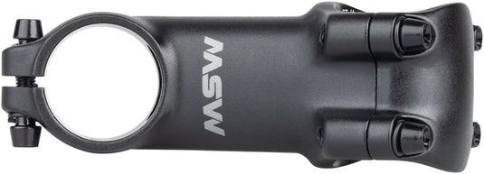 MSW 25 Stem - 80mm, 31.8 Clamp, +/-25, 1-1/8", Aluminum, Black