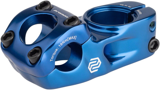 Promax Impact 48mm Top Load Stem Clamp 31.8mm Reach 48mm Bars Blue Aluminum