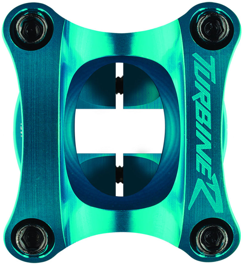Load image into Gallery viewer, RaceFace Turbine R 35 Stem 40mm Clamp 35mm +/-0 Deg 1 1/8 in Turquoise Aluminum
