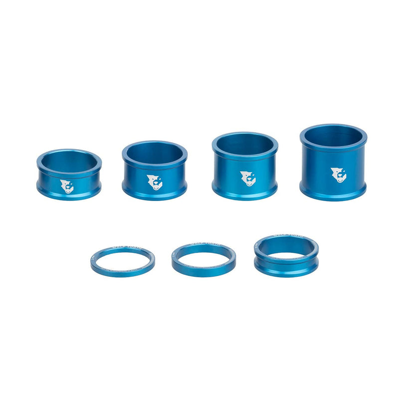 Load image into Gallery viewer, Wolf Tooth Alloy Headset Spacers Kit - Precise, Anodized, Custom Fit
