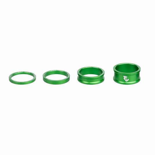Gold Aluminum Headset Spacer Kit - Precision Machined, Laser Marked, and Customizable for 1-1/8