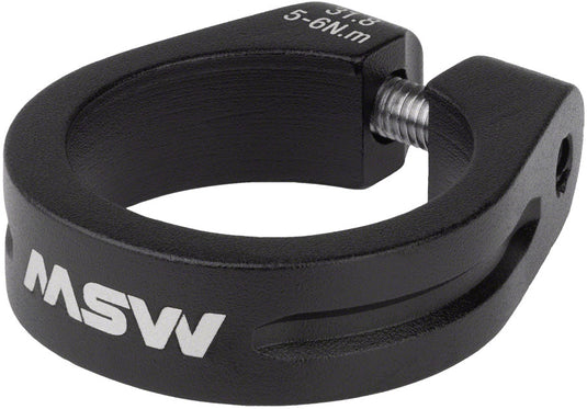 MSW Seatpost Clamp - 31.8mm, Bolt-On, Black