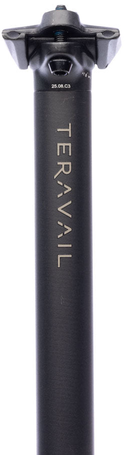 Teravail Stratum SE Seatpost - 27.2 x 400mm, 0mm Offset, Black