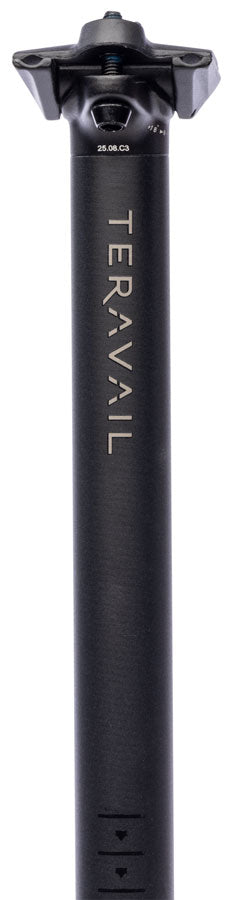 Load image into Gallery viewer, Teravail Stratum Seatpost - 31.6 x 400mm, 18mm Offset, Black
