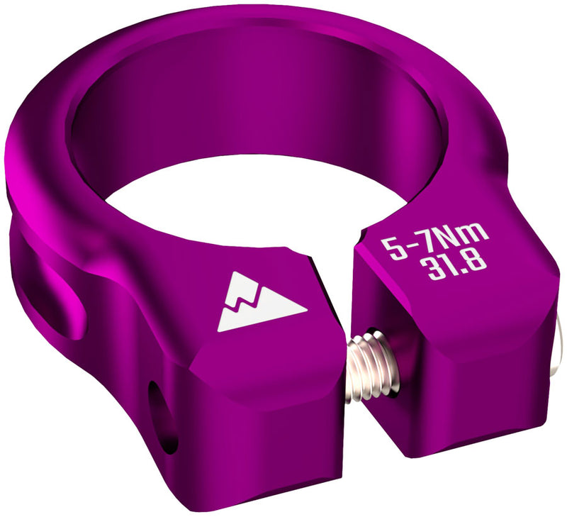 Load image into Gallery viewer, Wheels Manufacturing Seatpost Clamp - 34.9mm, Bolt-On, Purple
