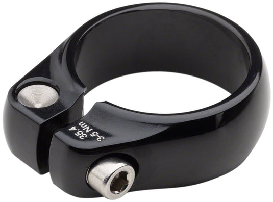 Salsa Lip-Lock Seatpost Clamp - 35.4mm, Bolt-On, Black