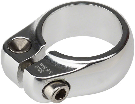 Salsa Lip-Lock Seatpost Clamp - 30.0mm, Bolt-On, Silver