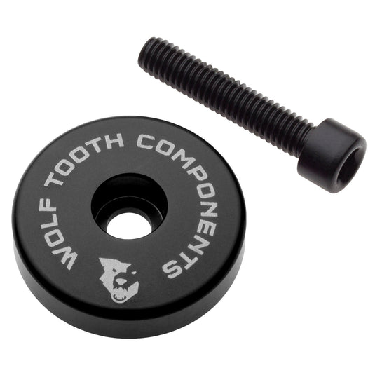 Wolf Tooth Ultralight Stem Cap with Integrated 5mm Spacer - 6061 Aluminum