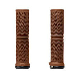 Title L01 Lock-On Grips , Brown