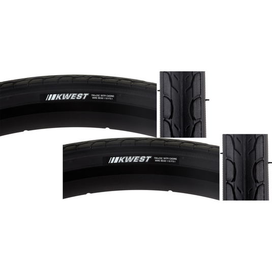 Kenda-Kwest-700c-25-Wire-TIRE1417PO2-Wire-Bead-Tires
