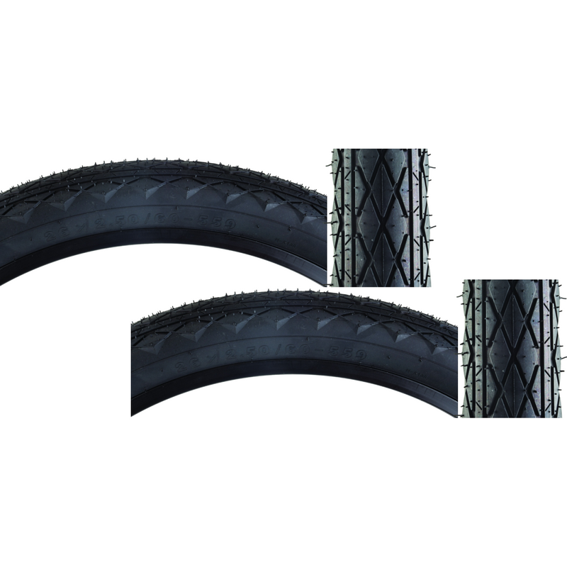 Load image into Gallery viewer, Sunlite-Revolutions-24-in-2.5-Wire-TIRE1705PO2-Wire-Bead-Tires
