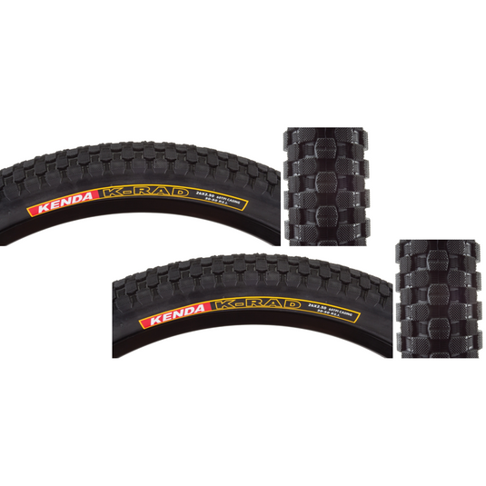 Kenda-K-Rad-Sport-26-in-2.5-Wire-TIRE1841PO2-Wire-Bead-Tires