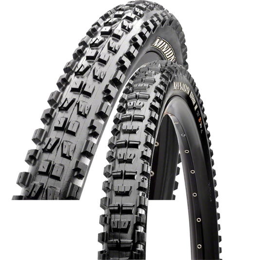 Maxxis BMX Bike Tires Bundle - Minion DHR II & DHF 20 x 2.30/2.40 Clincher Dual Compound Traction