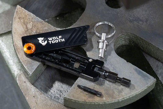 Wolf Tooth Components 6-Bit Hex Wrench Multi-Tool w/ Key Ring, Black
