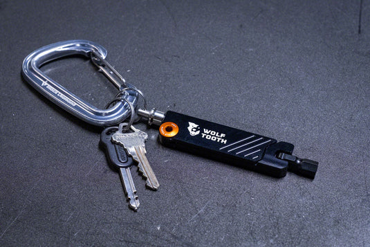 Wolf Tooth Components 6-Bit Hex Wrench Multi-Tool w/ Key Ring, Black