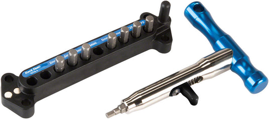 Park Tool QTH-1 Quick Change Bit Driver Set Multi Tool Black/Blue QTH-1