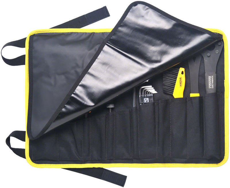 Load image into Gallery viewer, Pedro's Starter Tool Kit 1.1. Including 19 Tools And Tool Wrap, Black
