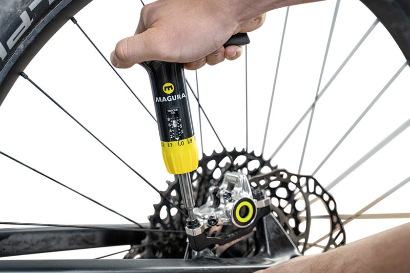 Load image into Gallery viewer, Magura Torque Tool Torque Wrench Black/Yellow T25, M4, M5 and M6 2 702 539
