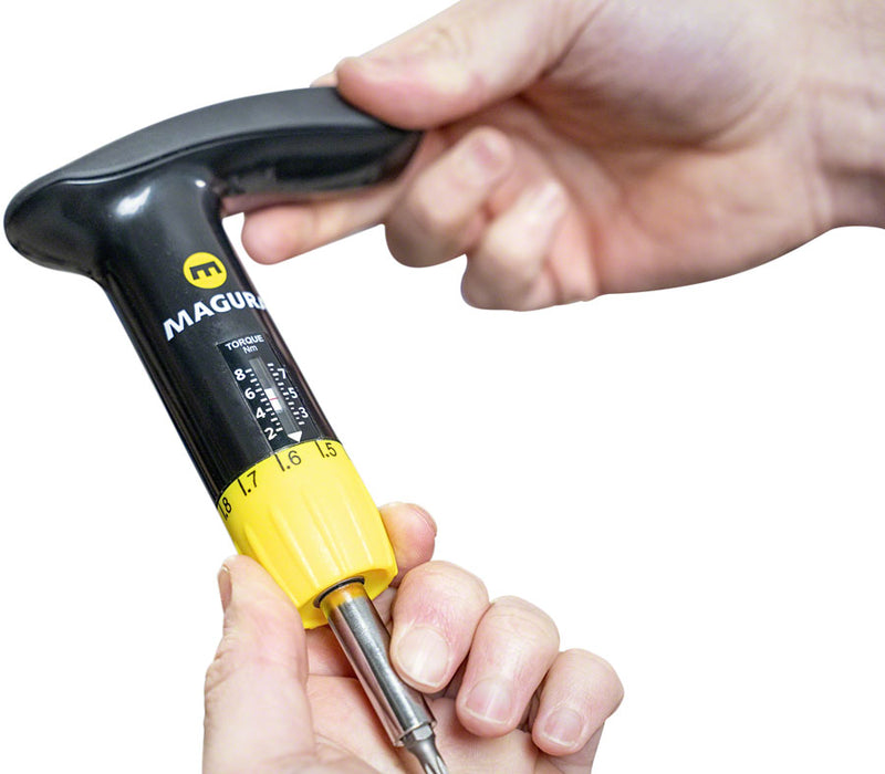 Load image into Gallery viewer, Magura Torque Tool Torque Wrench Black/Yellow T25, M4, M5 and M6 2 702 539
