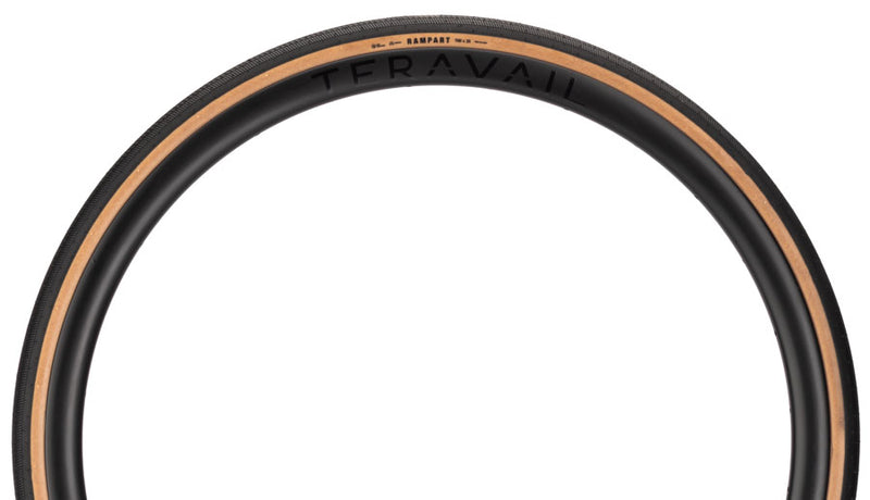 Load image into Gallery viewer, Teravail Rampart Tire - 700 x 35, Tubeless, Folding, Tan, Durable, Fast Compound
