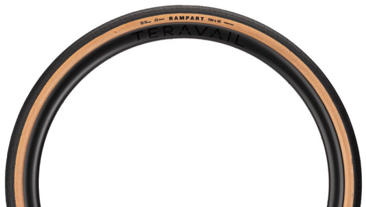 Teravail Rampart Tire - 700 x 40, Tubeless, Folding, Tan, Durable, Fast Compound