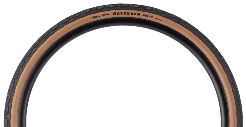 Load image into Gallery viewer, Teravail Washburn Tire - 650 x 47, Tubeless, Folding, Tan, Light and Supple, Fast Compound
