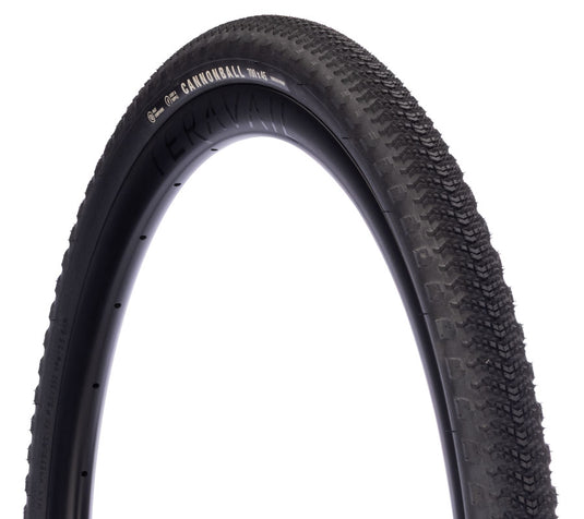Teravail Cannonball 700x40 Tubeless Gravel Tire - Durable, Fast Compound, Folding Bead, Black (Qty 2)