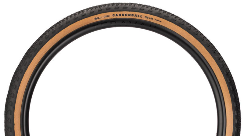Load image into Gallery viewer, Teravail Cannonball Tire - 700 x 50, Tubeless, Folding, Tan, Durable, Fast Compound
