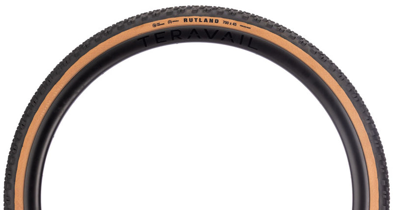 Load image into Gallery viewer, Teravail Rutland Tire - 700 x 45, Tubeless, Folding, Tan, Durable, Fast Compound
