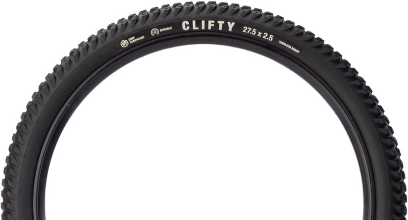 Load image into Gallery viewer, Teravail Clifty Tire - 27.5 x 2.5, Tubeless, Folding, Black, Durable, Grip Compound
