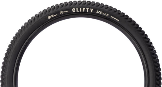 Teravail Clifty Tire - 27.5 x 2.5, Tubeless, Folding, Black, Durable, Grip Compound