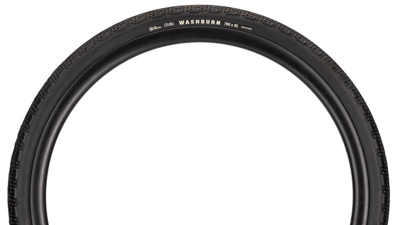 Load image into Gallery viewer, Teravail Washburn Tire - 700 x 45, Tubeless, Folding, Black, Durable, Fast Compound
