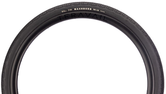 Teravail Washburn Tire - 700 x 50, Tubeless, Folding, Black, Durable, Fast Compound