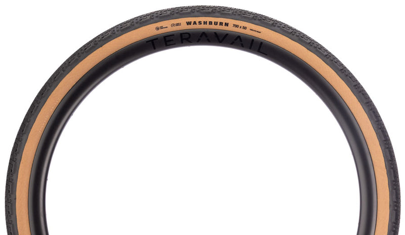 Load image into Gallery viewer, Teravail Washburn Tire - 700 x 50, Tubeless, Folding, Tan, Durable, Fast Compound
