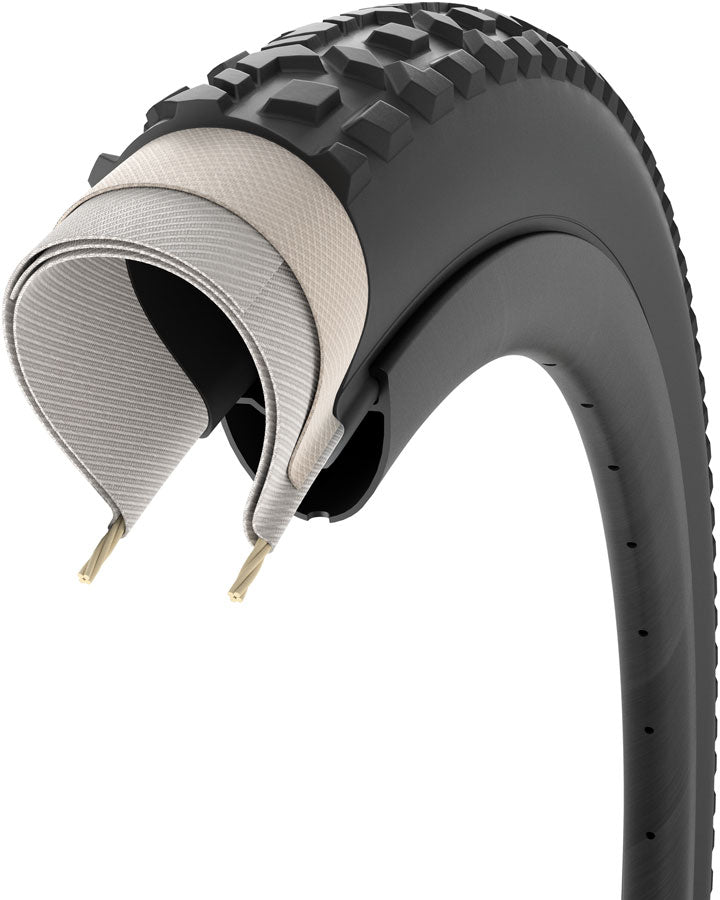 Load image into Gallery viewer, Pirelli Cinturato Gravel M P-Line, Gravel Tire, 700x35C, Folding, Tubeless Ready, SpeedGrip, TechWALL, 60TPI, Black
